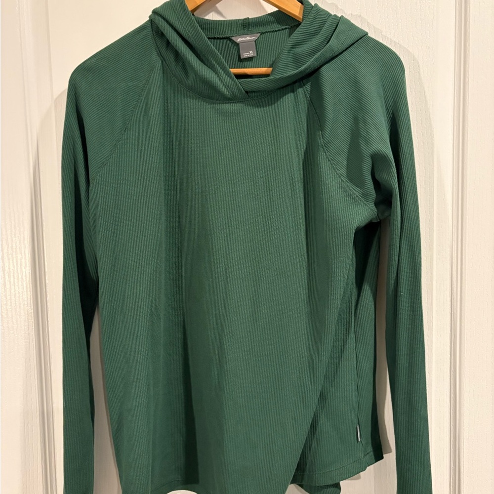 Eddie Bauer Women’s Forest Green Hooded Top